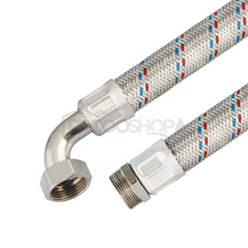 Pripojovacia hadica 1" flexi s kolenom 70 cm