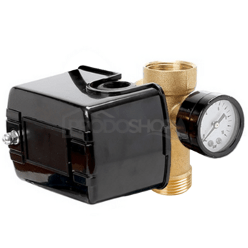 SET: Tlakový spínač s manometrom a 5-cestný ventil pre domácu vodáreň