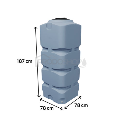 Nádrž na vodu BK 1000L sivá