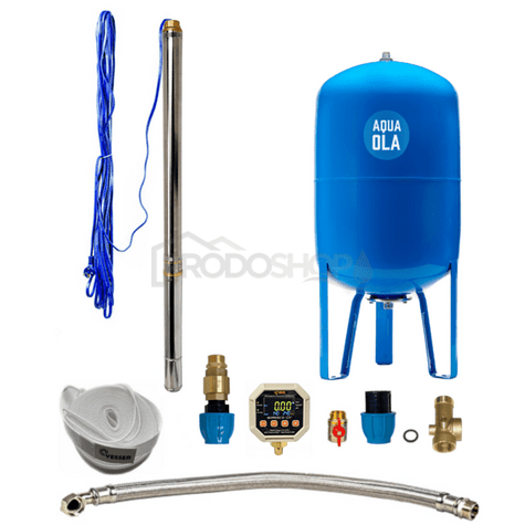 Domáca vodáreň s ponorným čerpadlom 3" STM16 / 80l - RTS s Digitálnym tlakovým spínačom