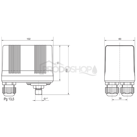 Tlakový spínač TSA 0,27-0,44 MPa