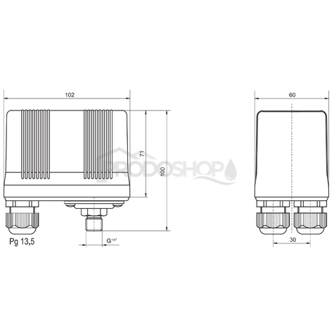 Tlakový spínač TSA 0,40-0,60 MPa