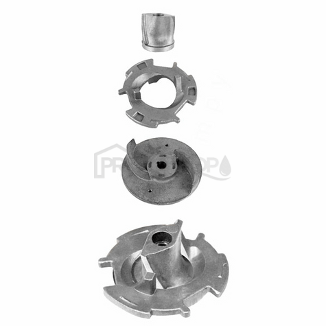 Schéma zapojenia: Ponorné kalové čerpadlo V 550 s drtičom z nerezovej ocele AISI 304