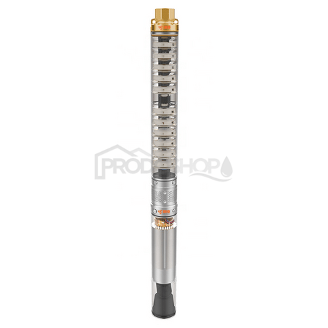 Schéma zapojenia: Viactupňové ponorné čerpadlo 4 SD 8-25 (400V) z nerezovej ocele AISI 304.2