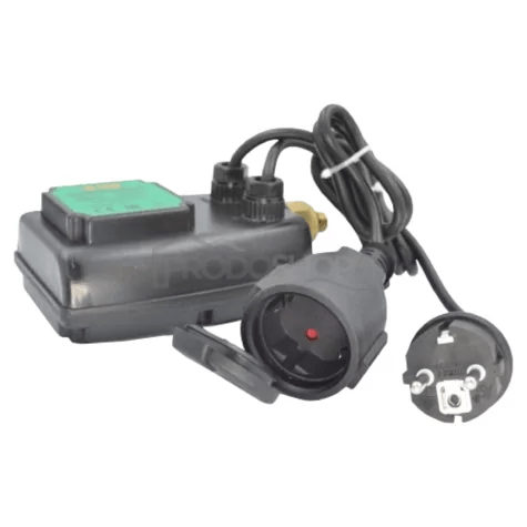 Schéma zapojenia: Digitálny tlakový spínač IBO PRESS SX. Chráni čerpadlo pred preťažením a behu nasucho. Pre čerpadlá do výkonu 1.5kW.2