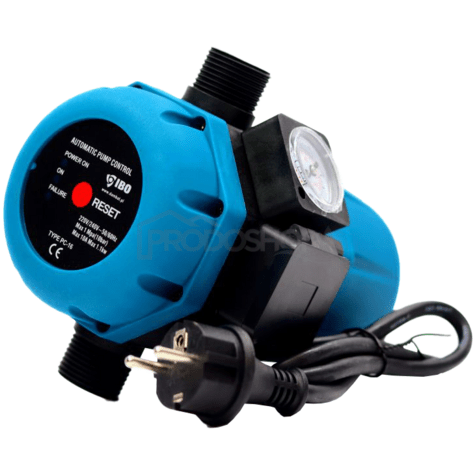 Schéma zapojenia: Prevádzka vodárne s riadiacou jednotkou PC-16 s manometrom3