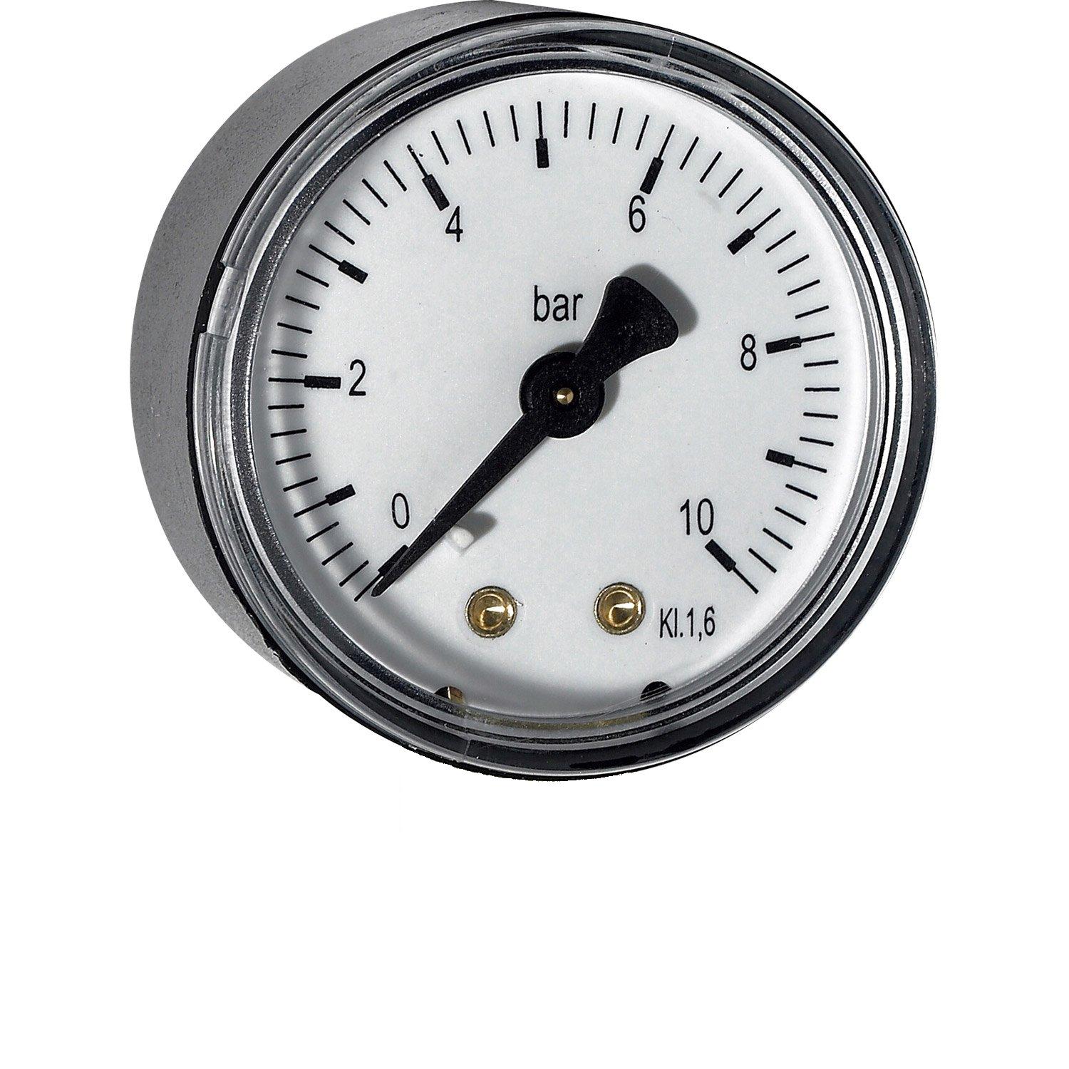 Manometer do 10 bar axial.zadný vývod priem.40mm