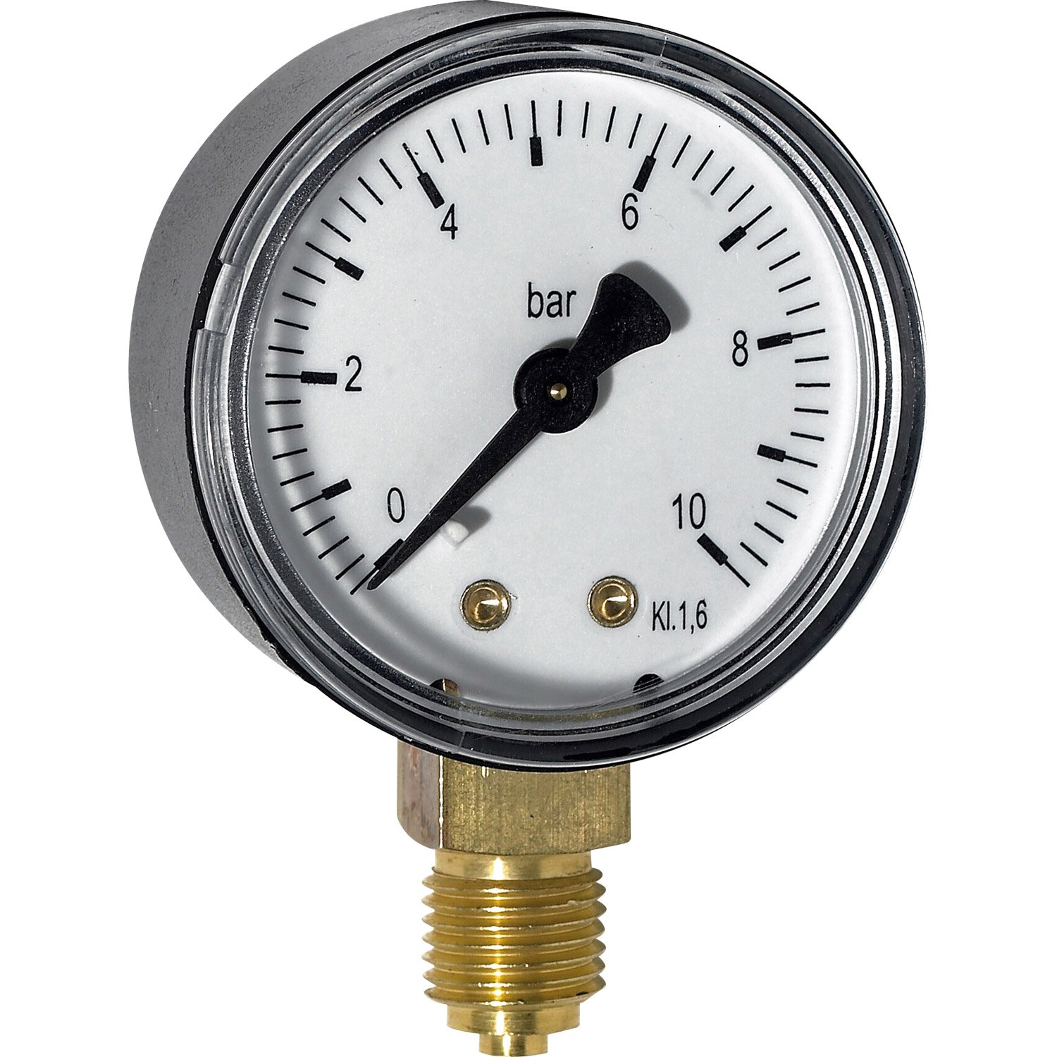 Manometer do 10 bar radial.spodný vývod priem.63mm