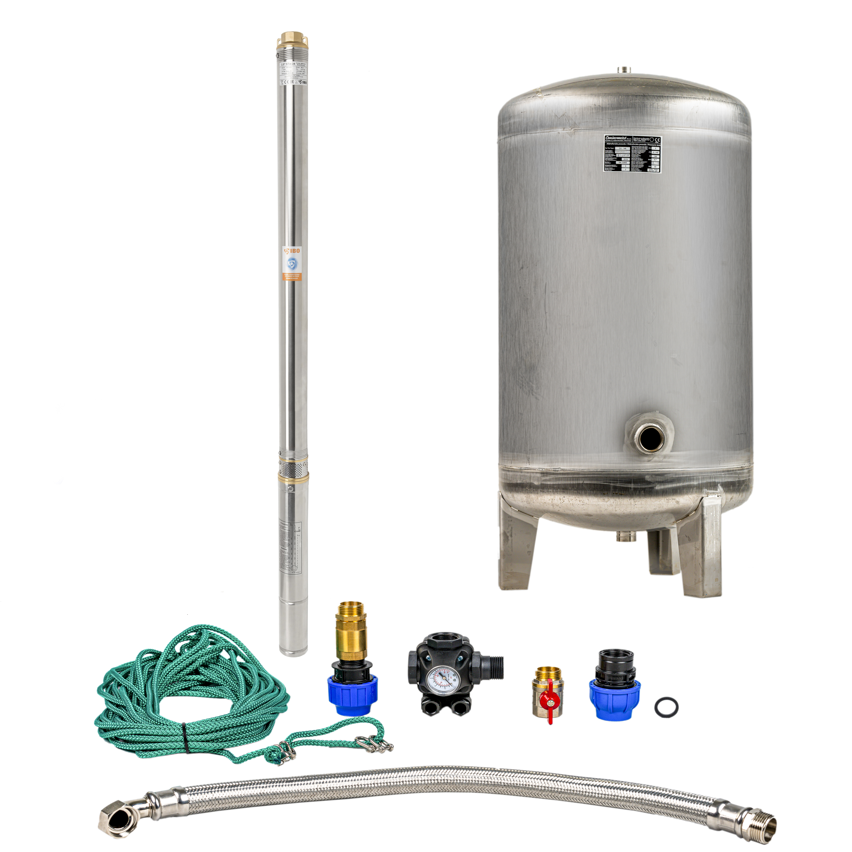 Domáca vodáreň s ponorným čerpadlom 2,5" STM 31 / 140l nerez - RTS